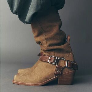We The Free Denver Double Buckle Boots in Sand Solare Suede 🤎